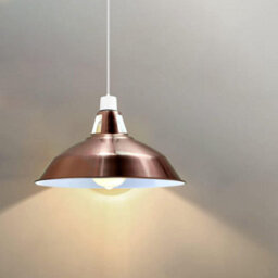 Copper Metal Lamp Shade, 30Cm Easy-Fit Ceiling Light Shade, Hanging Pendant Lampshades For Ceiling Lights Kitchen - thumbnail 7