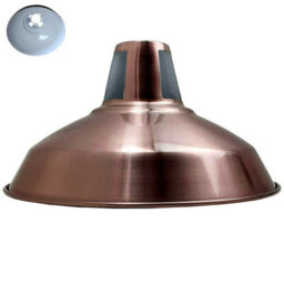 Copper Metal Lamp Shade, 30Cm Easy-Fit Ceiling Light Shade, Hanging Pendant Lampshades For Ceiling Lights Kitchen - thumbnail 1