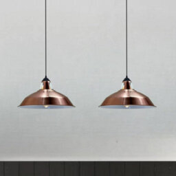 Copper Metal Lamp Shade, 30Cm Easy-Fit Ceiling Light Shade, Hanging Pendant Lampshades For Ceiling Lights Kitchen - thumbnail 5