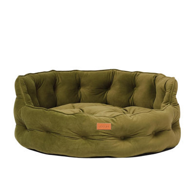 Joules Luxury Chesterfield Dog Bed - Khaki - image 1