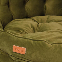 Joules Luxury Chesterfield Dog Bed - Khaki - thumbnail 4