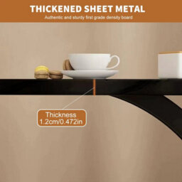 Black C-Shape Sofa Side Table Couch Laptop End Table Coffee Tea Snack Desk Living Room - thumbnail 6
