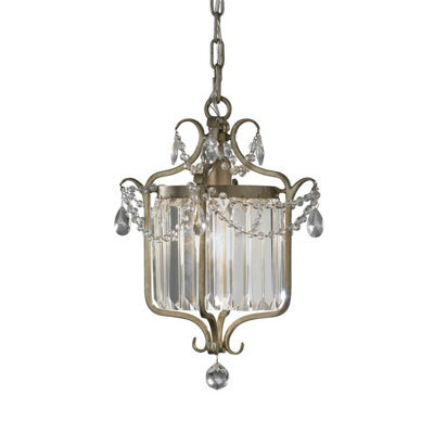 Elegant Gilded Silver Led Pendant Light With E27 Socket