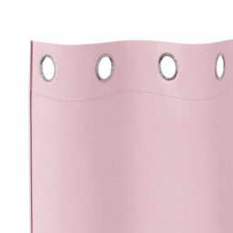 Berkfield Curtains With Curtains 2 Pcs Baby Pink 225 X 140 Cm Polyester - thumbnail 4
