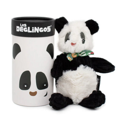 Les Dèglingos Les Degingos Small Rototos The Panda In Box Plush Figure Kids Soft Cuddly Toy - image 1