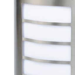 GoodHome Fixed Matt Silver Pir Motion Sensor Outdoor Wall Light 40W - thumbnail 6