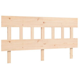 Berkfield Bed Frame With Headboard King Size Solid Wood - thumbnail 8