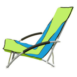 Green Nalu Folding Low Seat Beach Chair Camping Chair - thumbnail 2