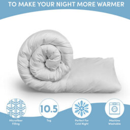 Ameha Duvet Tog 10.5 Anti Allergic All Seasons Down Duvet Breathable Soft Hollowfiber Double Size 200 X 200 Cm - thumbnail 4
