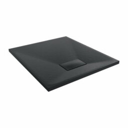 Sundaze 800 X 700mm Smc Black Rectangle Slate Effect Bathroom Shower Tray - thumbnail 4