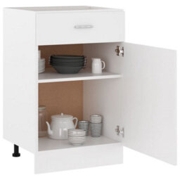 Vidaxl Drawer Bottom Cabinet Lyon White 50X46X81.5 Cm Engineered Wood - thumbnail 4