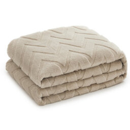 Bedlooms Beige High Low Pile Rug 60X110Cm, Soft Thick Piles,  Diamond Pattern, Hallway Runner And Area Rugs - thumbnail 9