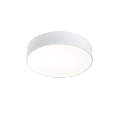 Luminosa Lighting Luminosa Caprice Led Round Flush Ceiling Light White Phase Cut Dimming 33Cm 2720Lm 3000K - image 1