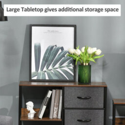 Wyld Haus Disabapa Fabric And Wood Storage Chest - 3 Drawers 2 Shelves, Brown And Black - thumbnail 5