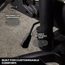 X Rocker Agility Compact Ergonomic Esports Gaming Chair For Juniors - Carbon Black - thumbnail 5
