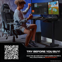 X Rocker Agility Compact Ergonomic Esports Gaming Chair For Juniors - Carbon Black - thumbnail 7