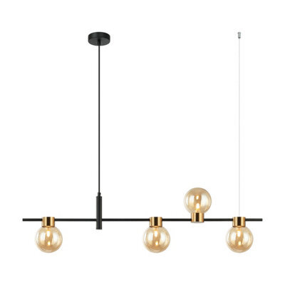 Luminosa Lighting Luminosa Bletter Modern 4 Light Bar Pendant Ceiling Light, G9 - image 1