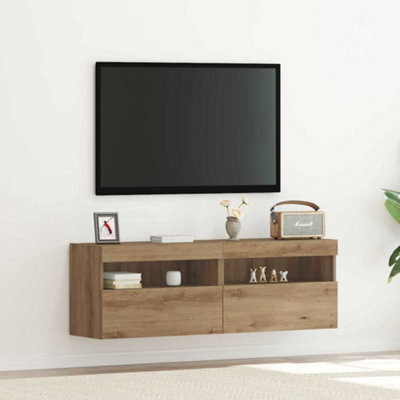 Walplus Tv Wall Cabinet Artisan Oak 60 X 30 X 40 Cm Engineered Wood - image 1
