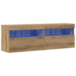 Walplus Tv Wall Cabinet Artisan Oak 60 X 30 X 40 Cm Engineered Wood - thumbnail 2