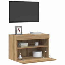 Walplus Tv Wall Cabinet Artisan Oak 60 X 30 X 40 Cm Engineered Wood - thumbnail 3