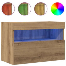 Walplus Tv Wall Cabinet Artisan Oak 60 X 30 X 40 Cm Engineered Wood - thumbnail 4