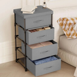 4 Drawers Fabric Chest Of Drawers Bedroom - thumbnail 5