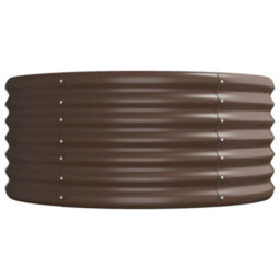 Walplus Garden Raised Bed Galvanised Steel 512X80X36 Cm Brown - thumbnail 4