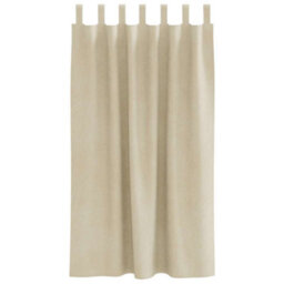 Berkfield Blackout Curtains With Hanging Loops 2 Pcs Cream Velvet - thumbnail 3
