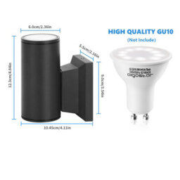 Aigostar 35W Outdoor Wall Lights Mains Powered, Ip65 Down B Wall Sconce,compatible With Gu10 Bulbs(Not Included) - thumbnail 3
