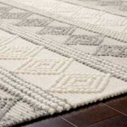 Livabliss Hygge-Hand Woven Charcoal White Wool Cottage Living Dining Bedroom Rug 183 X274 Cm Easy Care, Non Shedding - thumbnail 3