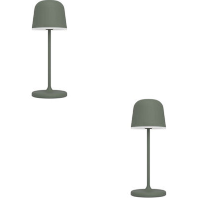 Loops 2 Pack Stylish Green Led Table Lamp For Modern Home Décor - Perfect Indoor Lighting Solution - image 1