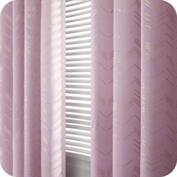 Deconovo Foil Printed Blackout Curtains 66 X 54 Inch Light Pink 2 Panels Window Eyelet Curtains Bedroom Curtains For Girl - thumbnail 7