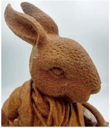 Inspirational Gifting Mr Rabbit Garden Sculpture Rustic Ornament - thumbnail 4