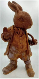 Inspirational Gifting Mr Rabbit Garden Sculpture Rustic Ornament - thumbnail 5