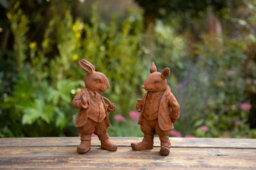 Inspirational Gifting Mr Rabbit Garden Sculpture Rustic Ornament - thumbnail 3