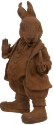 Inspirational Gifting Mr Rabbit Garden Sculpture Rustic Ornament - thumbnail 1
