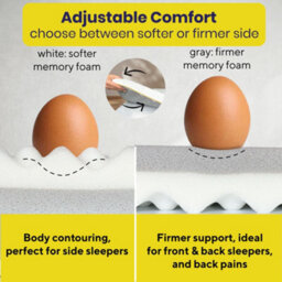 Brightr Sleep Brightr Aurora Deluxe 2 In 1 Memory Foam Mattress Topper Medium Firm Eu Double Size - thumbnail 9
