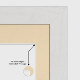 AK Frames 20X16 White Ash Modern Multi Photo Frame With Ivory Mount - Holds 9 Apertures (2X) 7X5, (7X) 6X4 Photos - thumbnail 7