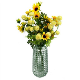 Leaf Pack Of 6 X 70Cm Artificial Yellow Daisy Flower Spray - thumbnail 5