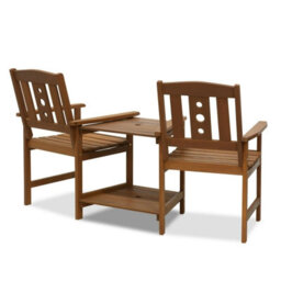 Walplus Furinno Tioman Outdoor Hardwood Jack & Jill Chair Set - thumbnail 4