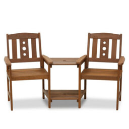 Walplus Furinno Tioman Outdoor Hardwood Jack & Jill Chair Set - thumbnail 3