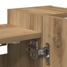 Walplus Bathroom Mirror Cabinet Artisan Oak 80X20.5X64 Cm Engineered Wood - thumbnail 9