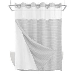 Drifted Root Elegant Shower Curtain Jacquard Water-Repellent With Snap-In Liner Magnets And Suction Cups - thumbnail 2