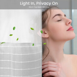 Drifted Root Elegant Shower Curtain Jacquard Water-Repellent With Snap-In Liner Magnets And Suction Cups - thumbnail 5