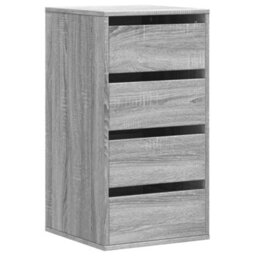Walplus Corner Chest Of Drawers Grey Sonoma 40X41X76 Cm Engineered Wood - thumbnail 2