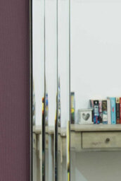 Mirroroutlet Milton All Glass Bevelled Mirror 68 X 58Cm - thumbnail 2