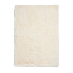 Ivory Shaggy Plain Modern Easy To Clean Rug For Living Room And Bedroom-150Cm X 230Cm - thumbnail 5