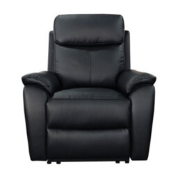 Aspire Kingsmere Power Recliner Armchair (1 Seater) In Real Leather, Black - thumbnail 4