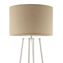 Triton Tripod Shelved Gloss White Floor Lamp - thumbnail 5