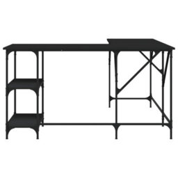 Berkfield Desk Black 139X139X75 Cm Engineered Wood - thumbnail 4